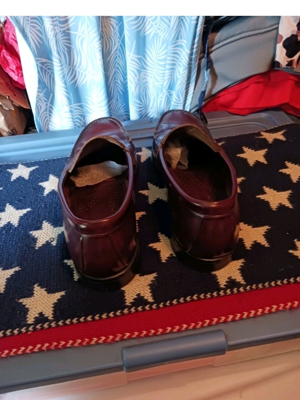 Men's Vtg Classic Penny Loafers in Burgundy Unbranded Size 10 M - Picture 5 of 5
